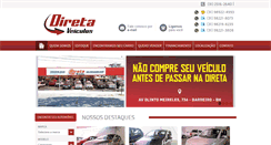Desktop Screenshot of diretaveiculos.com.br